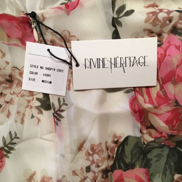 Divine Heritage floral Cottagecore style midi dress - Picture 7 of 14